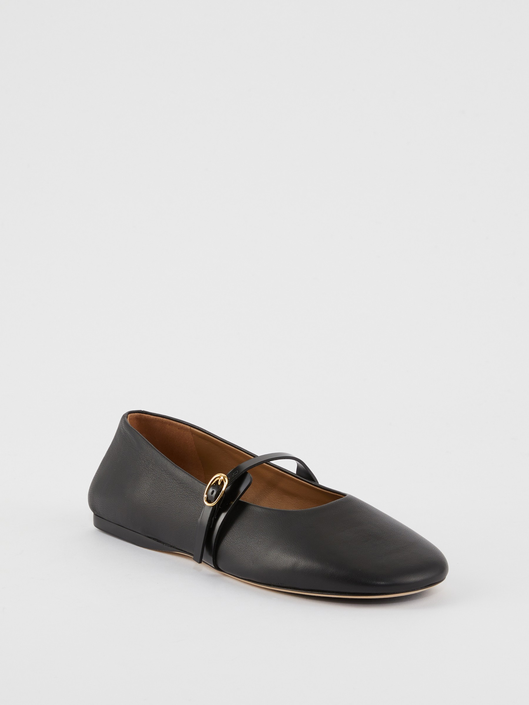 JACQUEMUS Ballerinas Les ballerines rondes Black JACQUEMUS