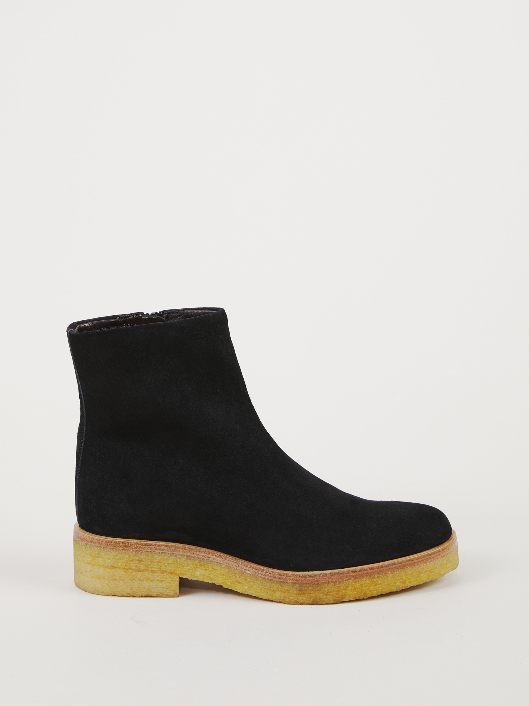 The Row Veloursleder Boot Boris Schwarz Stiefeletten und Boots