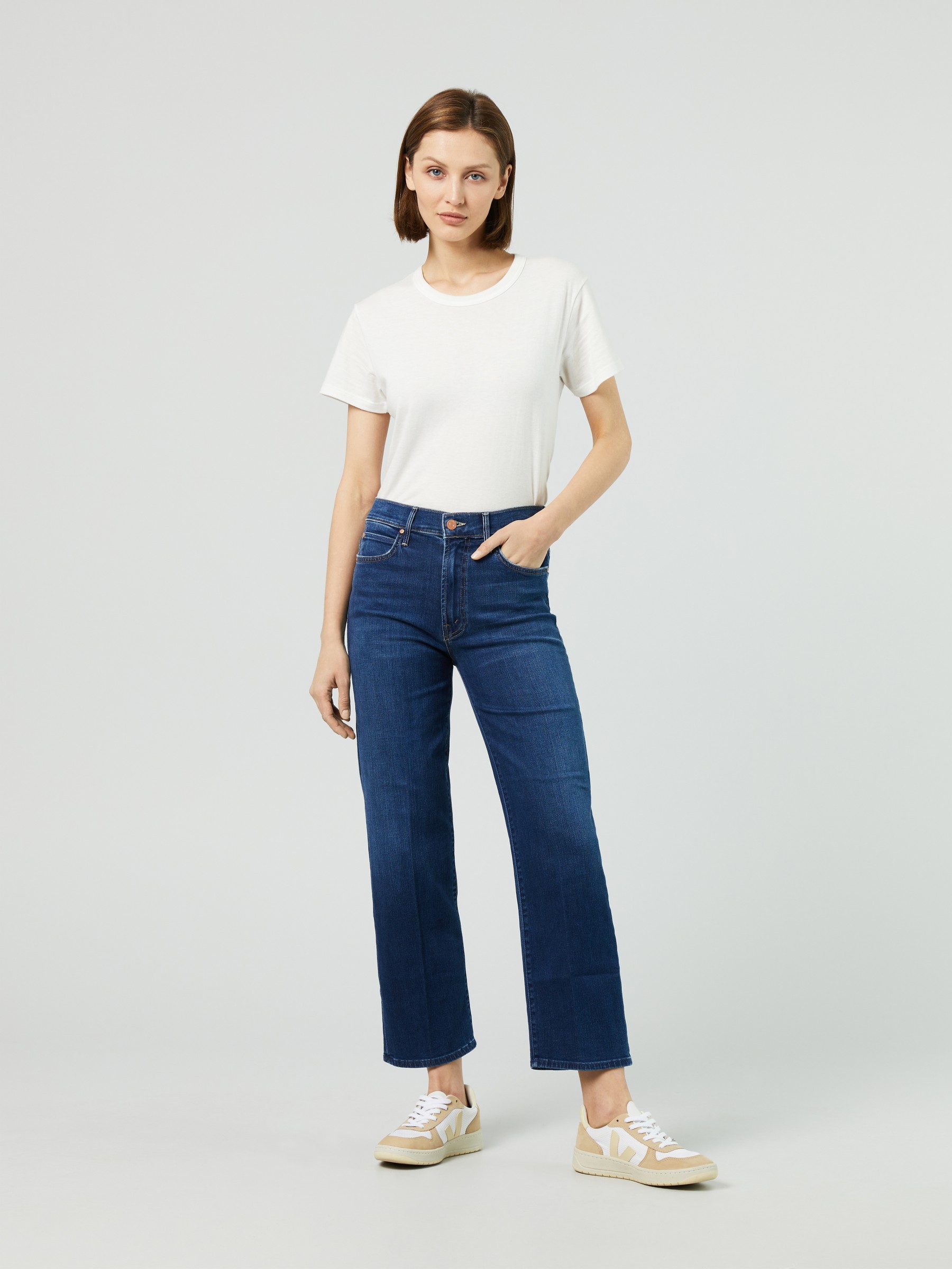 ankle straight leg jeans