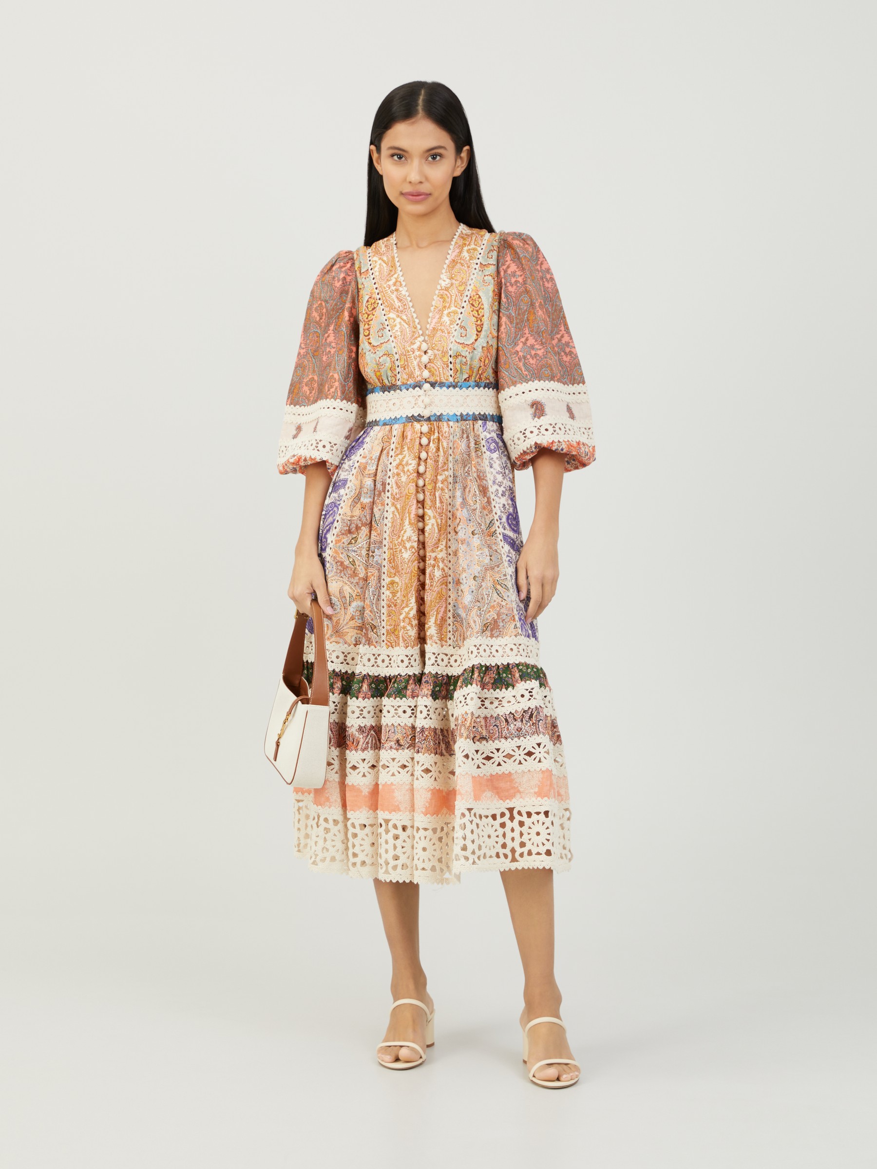 Zimmermann Midi dress Devi Spliced Multi Midi Dresses