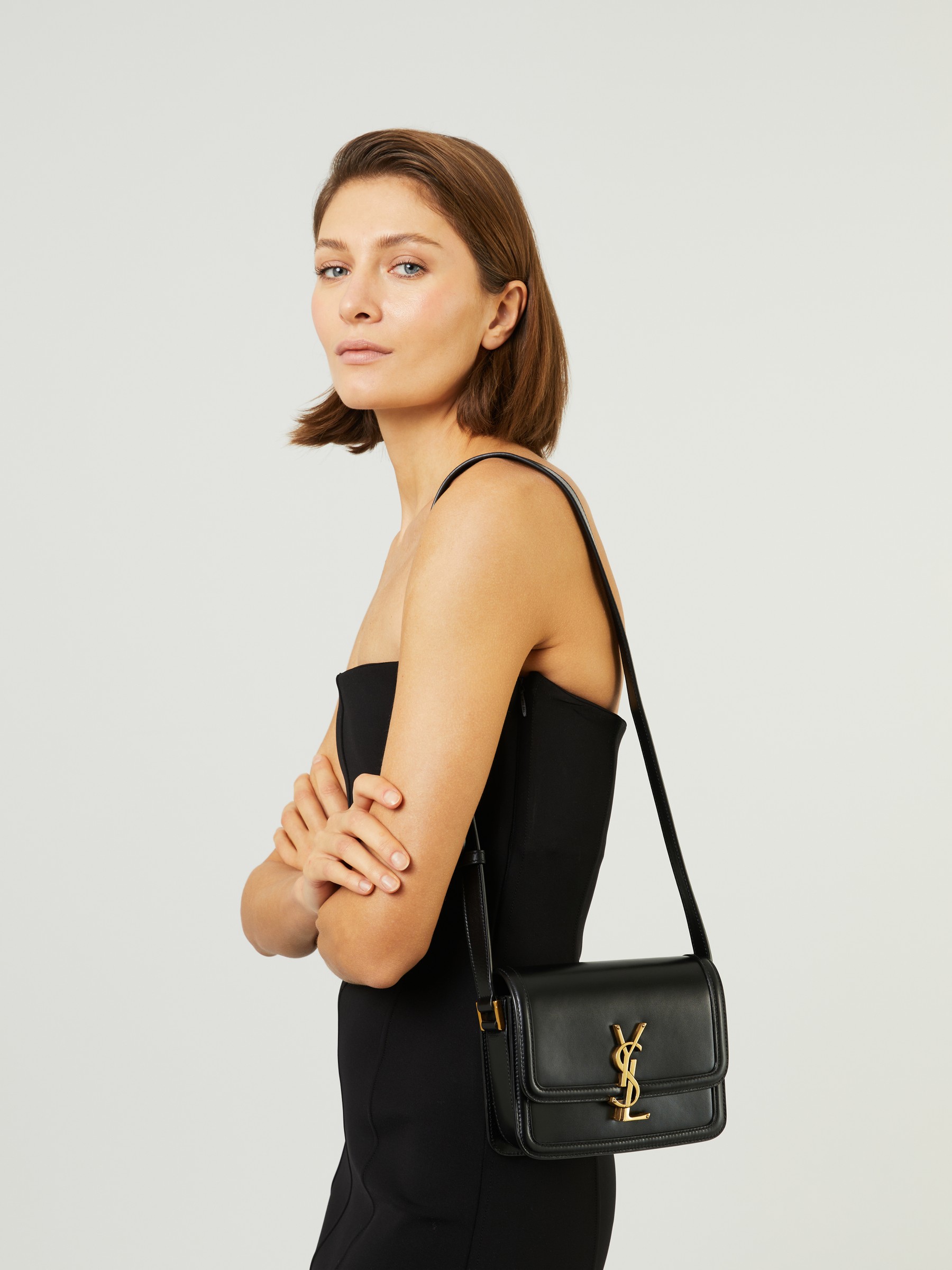 Saint Laurent Solferino Leather Mini Bag