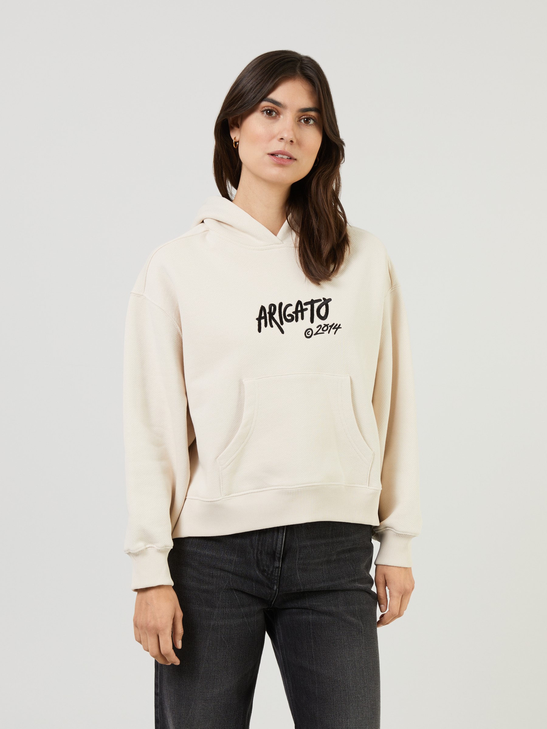 Axel Arigato Sweater with Hood Beige Hoodies