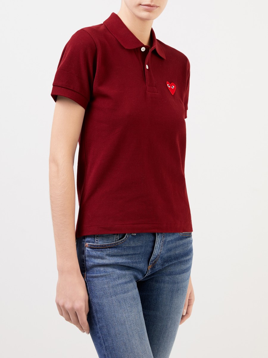 comme des garçons t shirt bordeaux