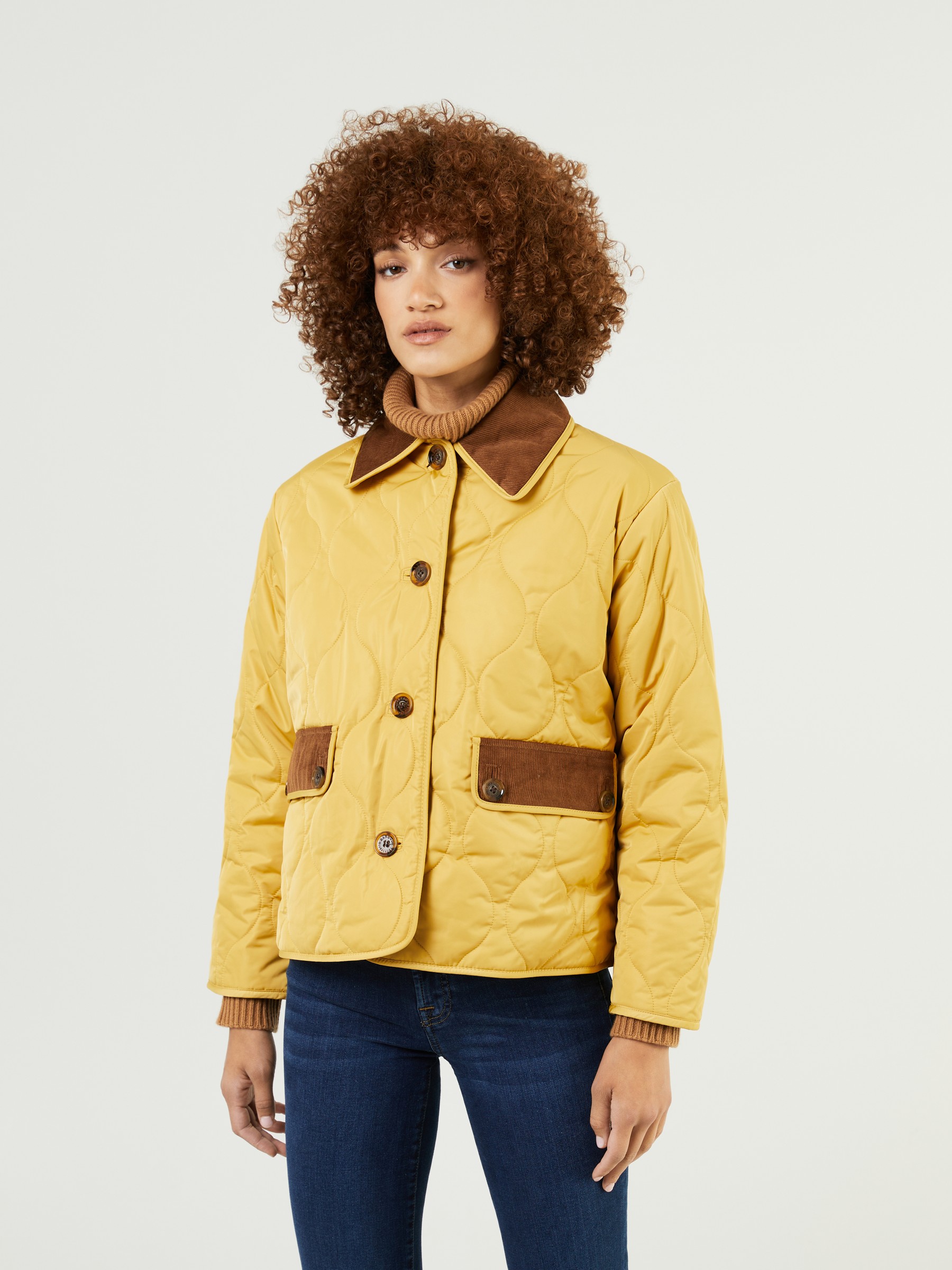 barbour jeans yellow