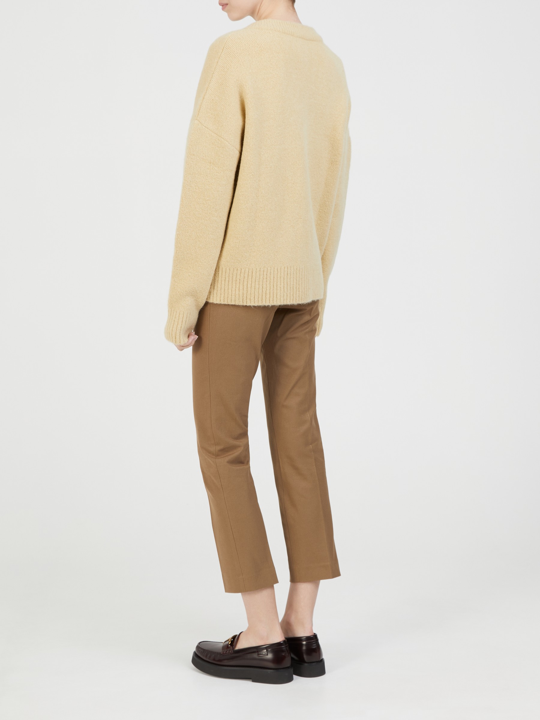 AMI PARIS Alpaca cardigan Off White ADC Cream Cashmere Knits