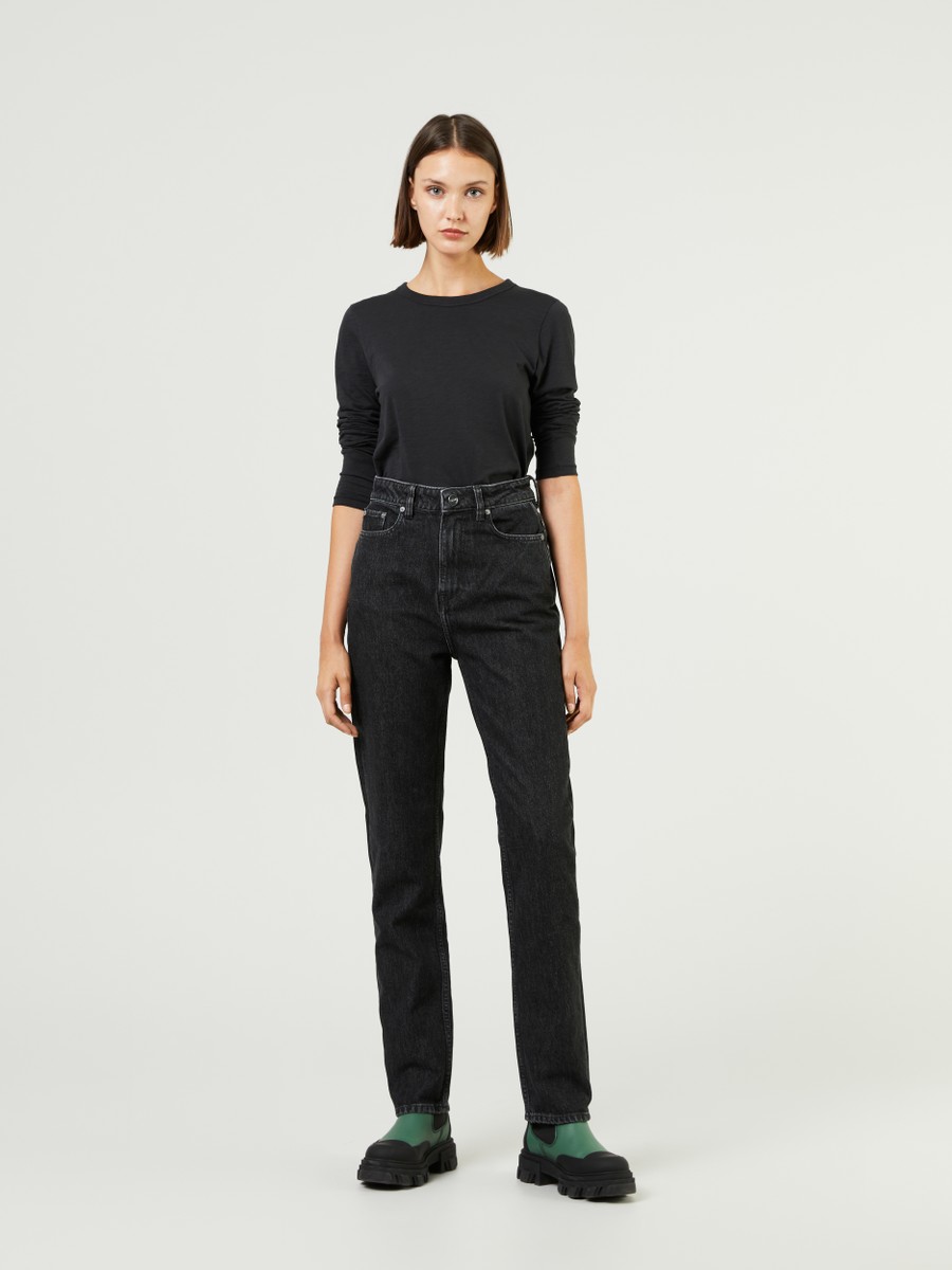 Ganni Jeans 'Swigy L34' Black | Straight Leg Jeans