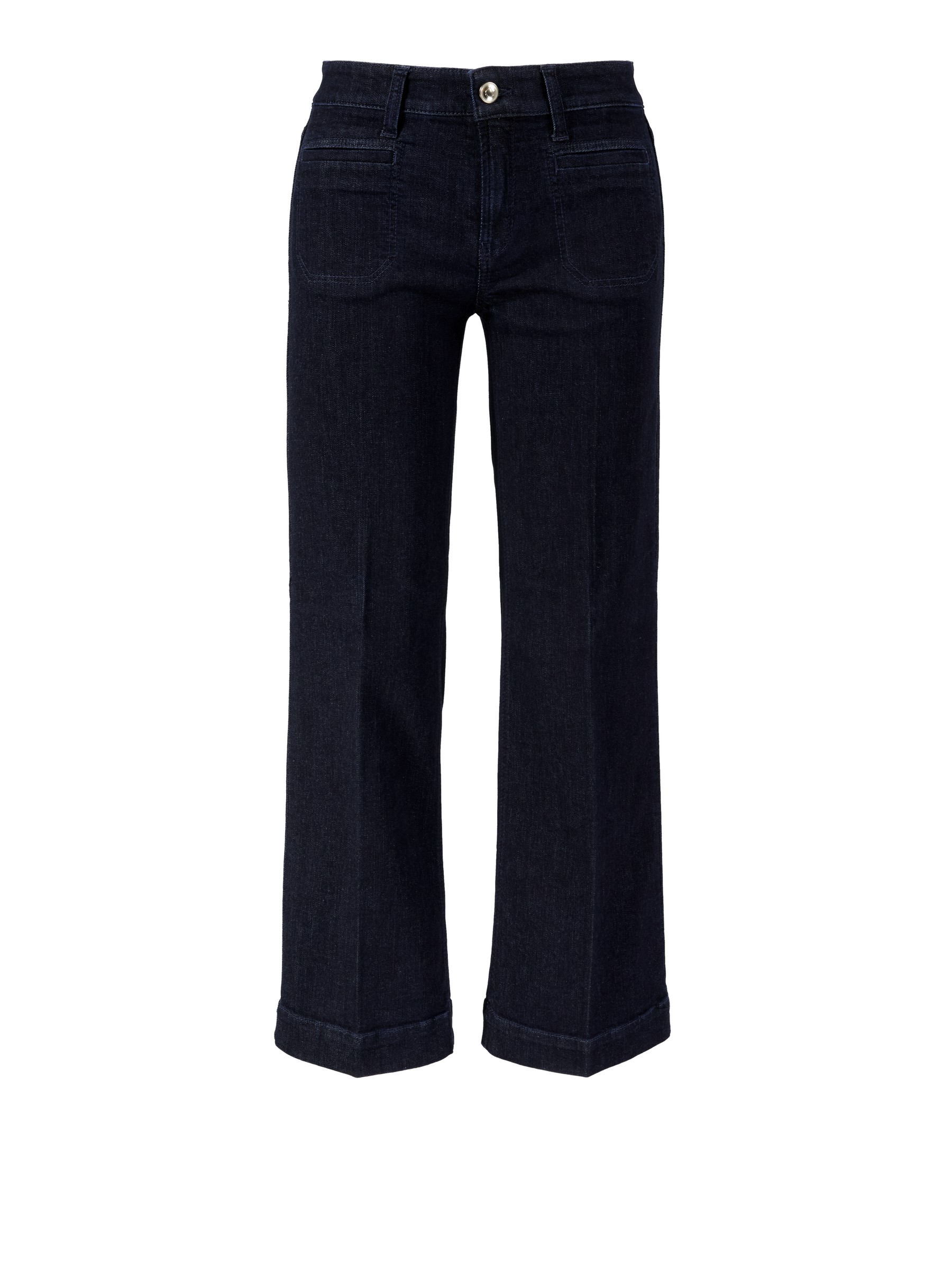 Cambio Wide Leg Jeans 'Tess Wide Leg Cropped' dark blue | Cropped Jeans