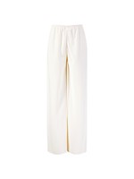 The Row Silk Linen Pants Gala Cream Slacks