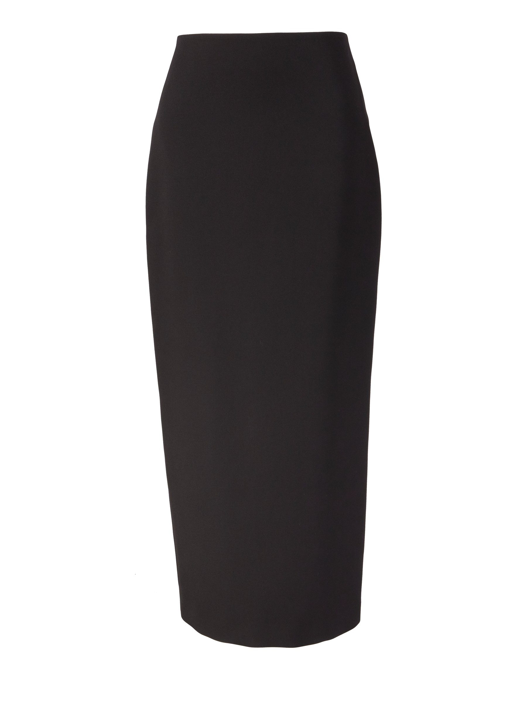 Dark brown outlet wool pencil skirt