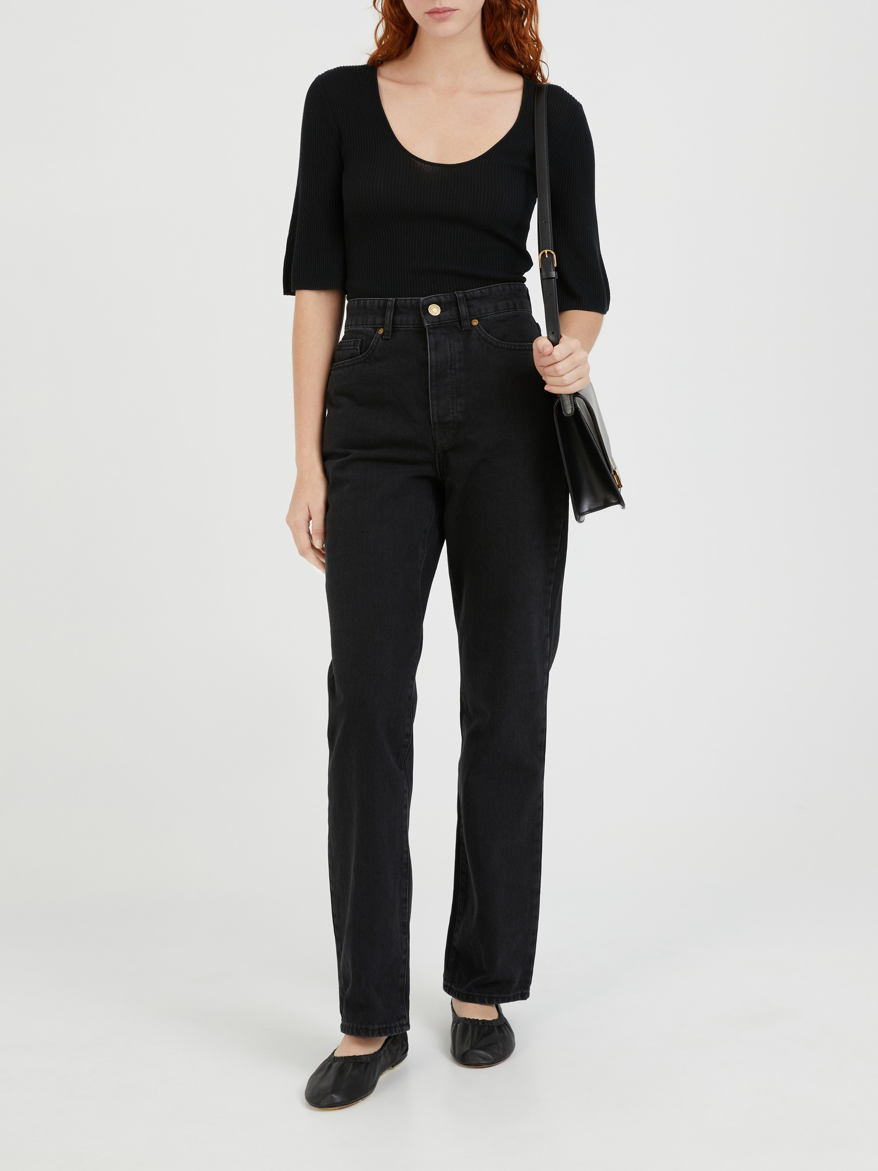 BY MALENE BIRGER Jeans Miliumlo Black Straight Leg Jeans