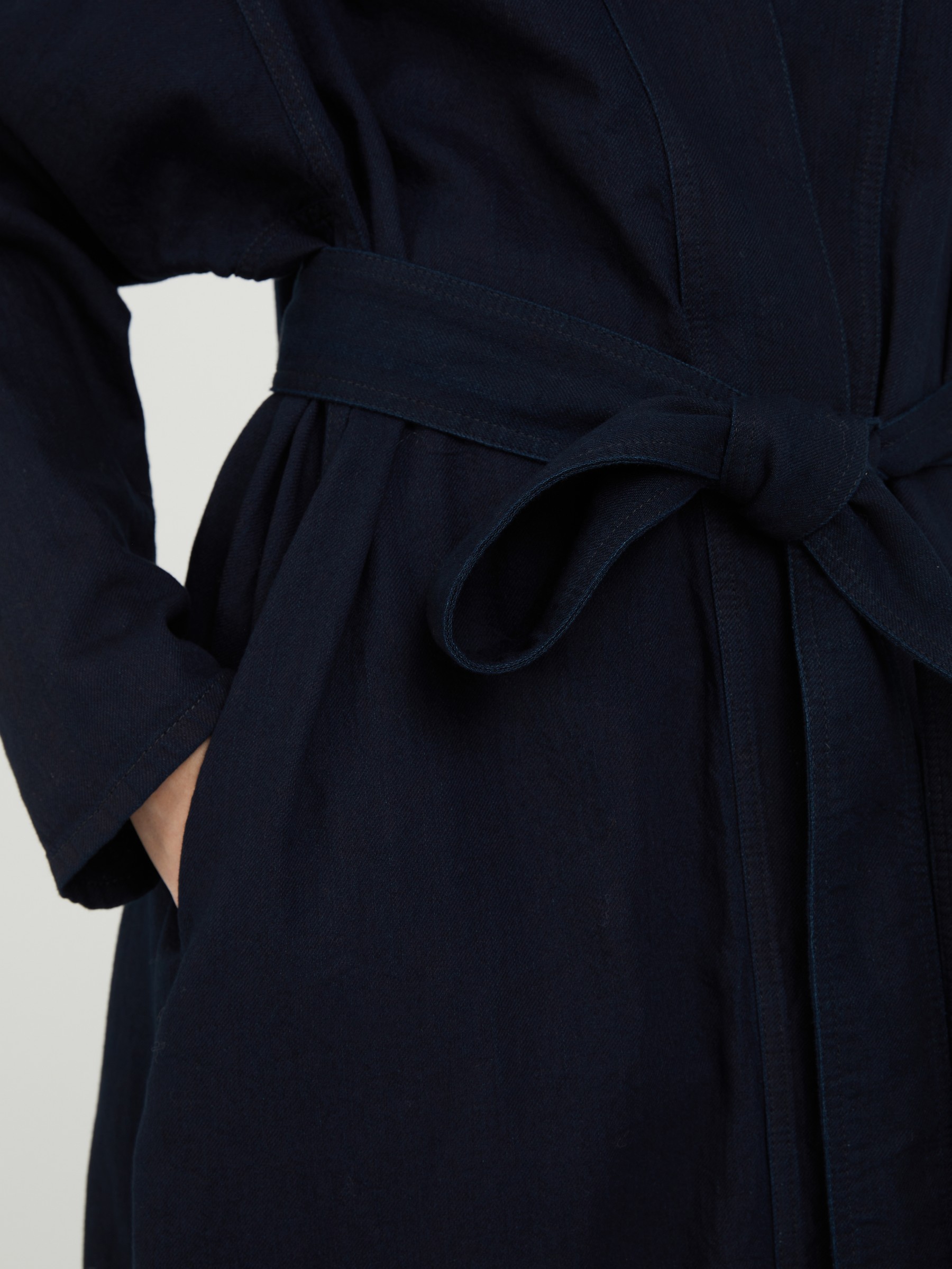 The Row Light coat Rimbaud Navy Blue Trench Coats