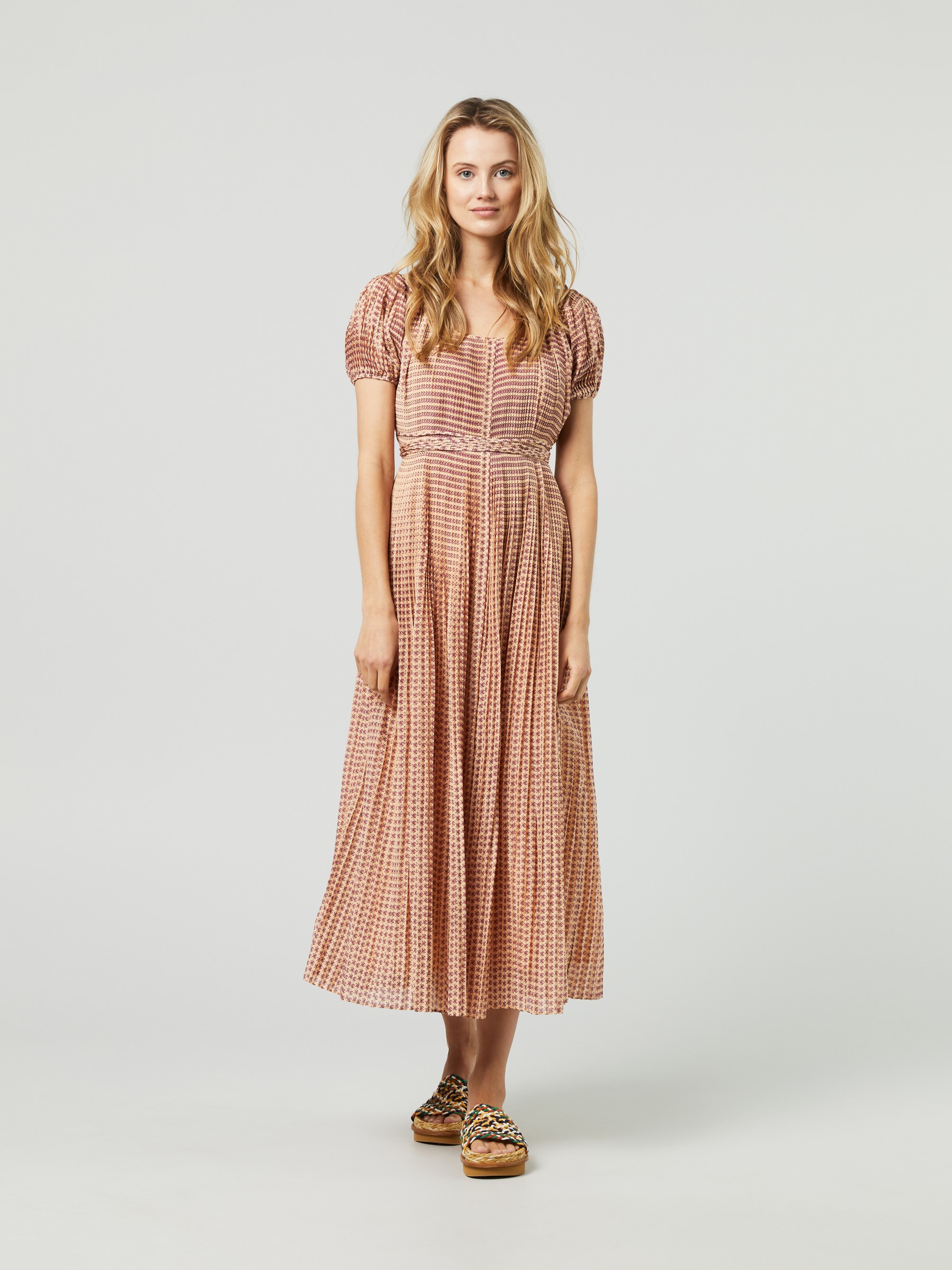 Tory Burch Cotton-Silk Dress Multi | Sommerkjoler