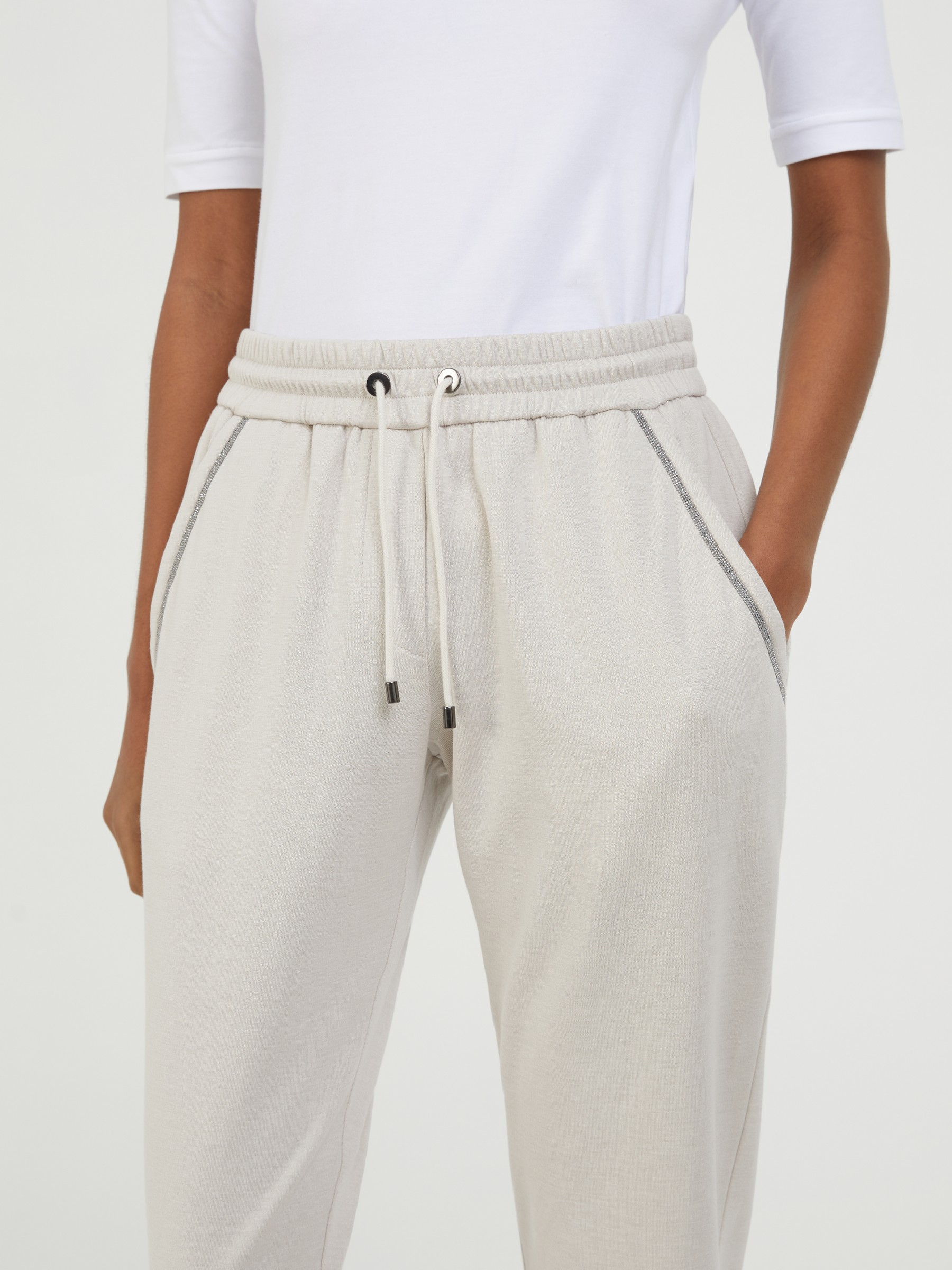 LOULOU STUDIO Cashmere sweatpants Beige