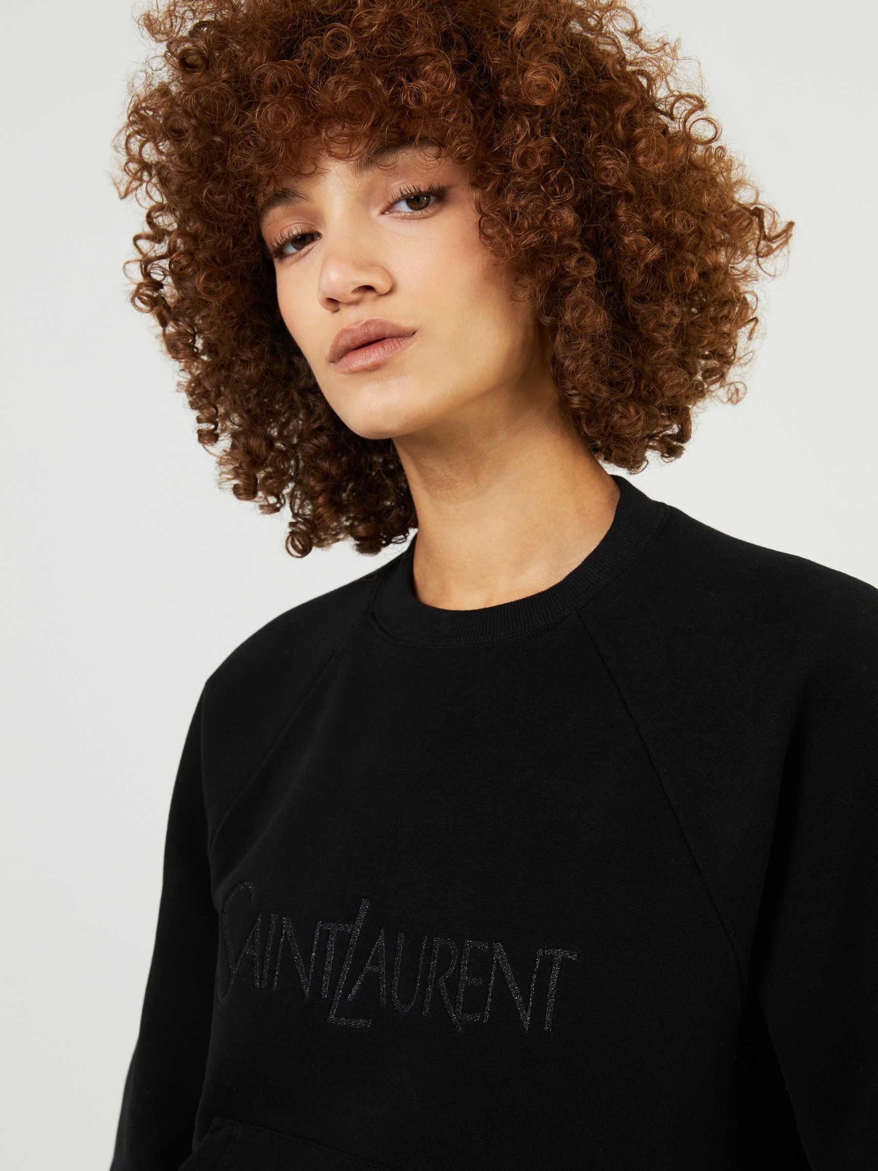 Ysl sale logo sweatshirt