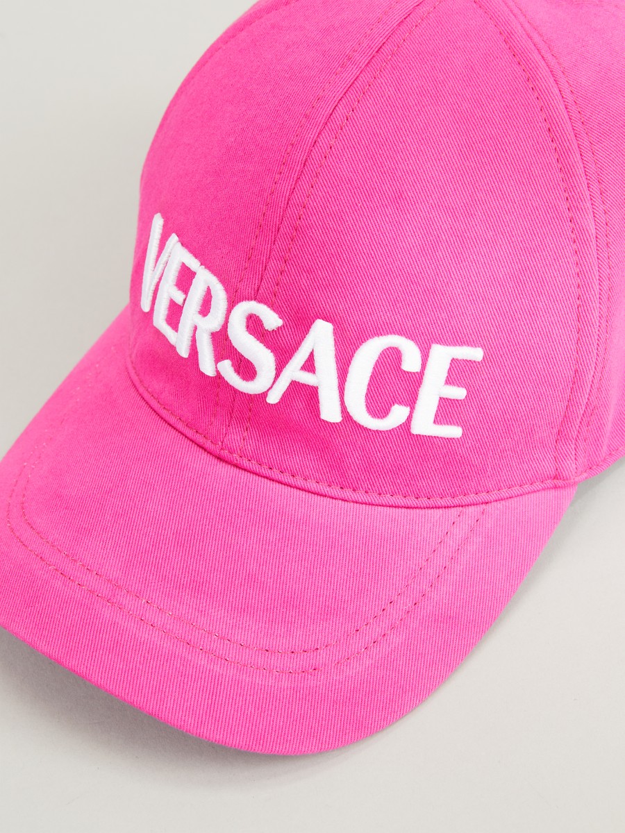 Versace Cap with logo embroidery Pink