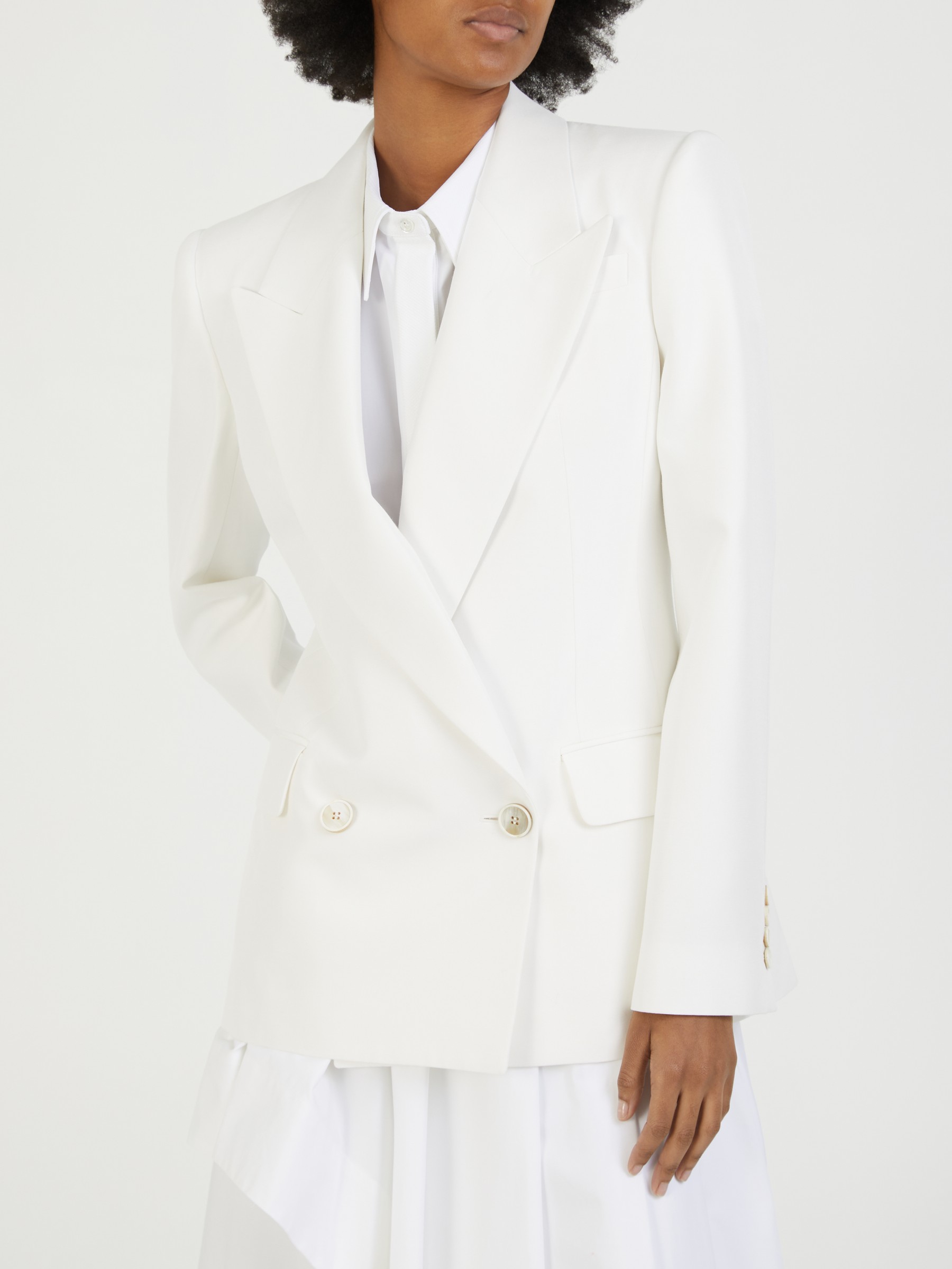 Alexander mcqueen deals white blazer