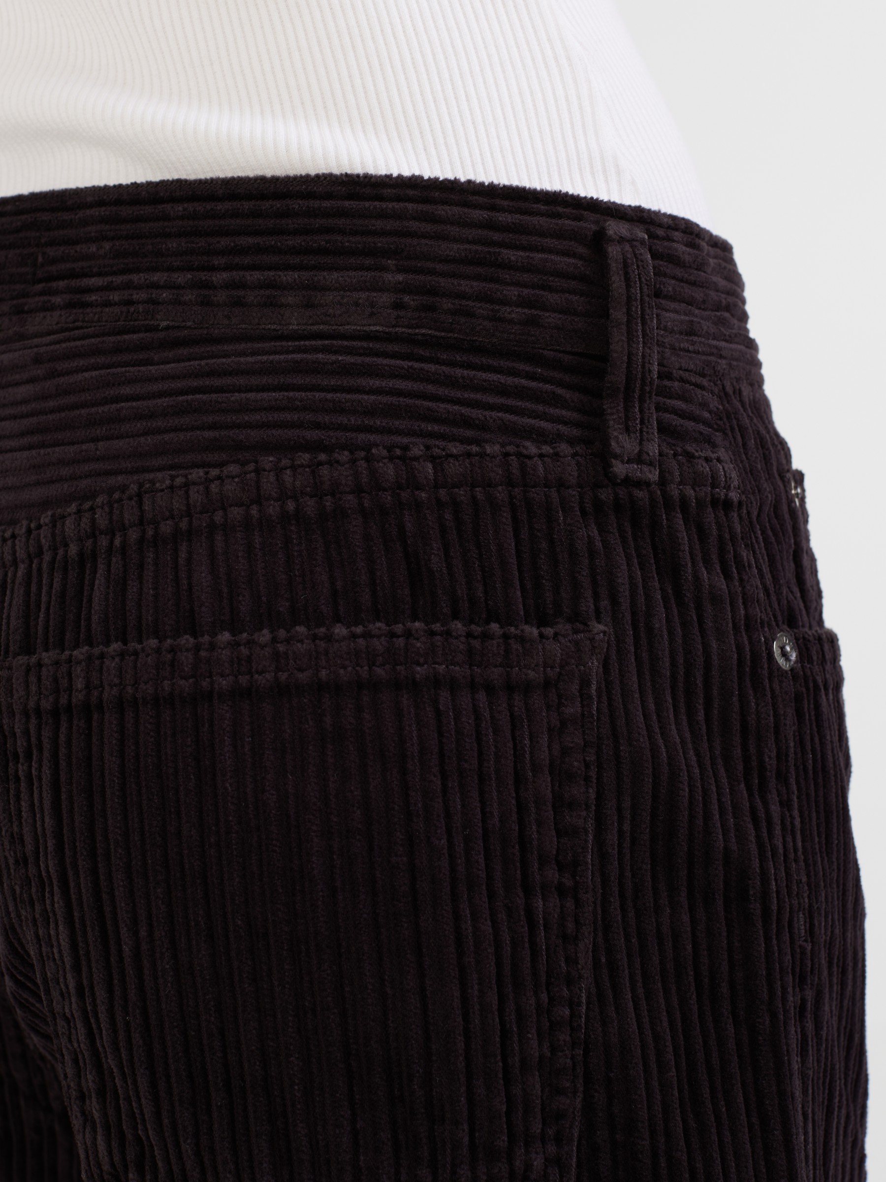 AGOLDE Corduroy pants Low Slung Baggy Black Slacks