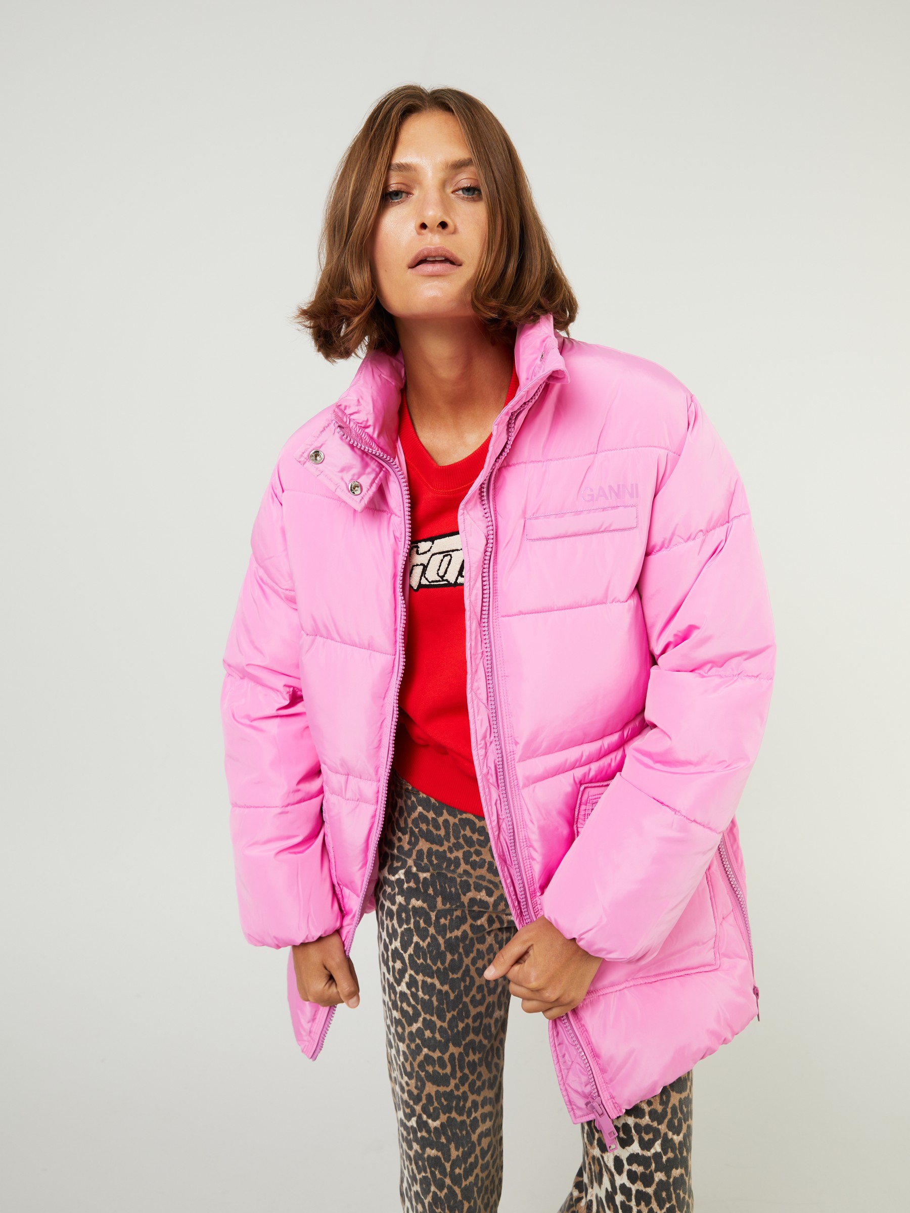 Puffer-Jacket Pink Dunjakker
