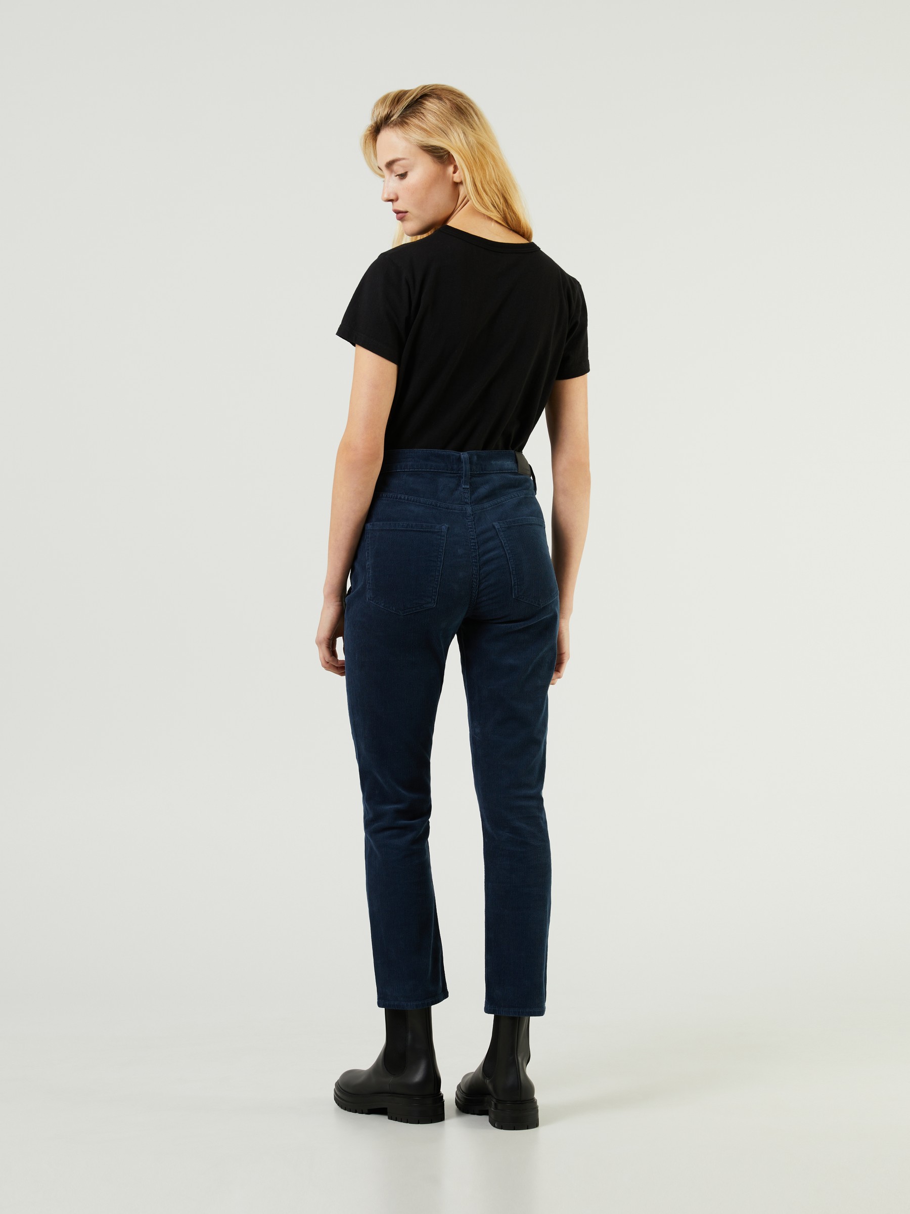 Citizens of Humanity Slim-Fit Cordhose 'Jolene High Rise Vintage' Navy Blue  | Slim and Skinny Fit Jeans
