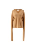 The Row Wool Sweater Pelayo Brown V neck Sweaters