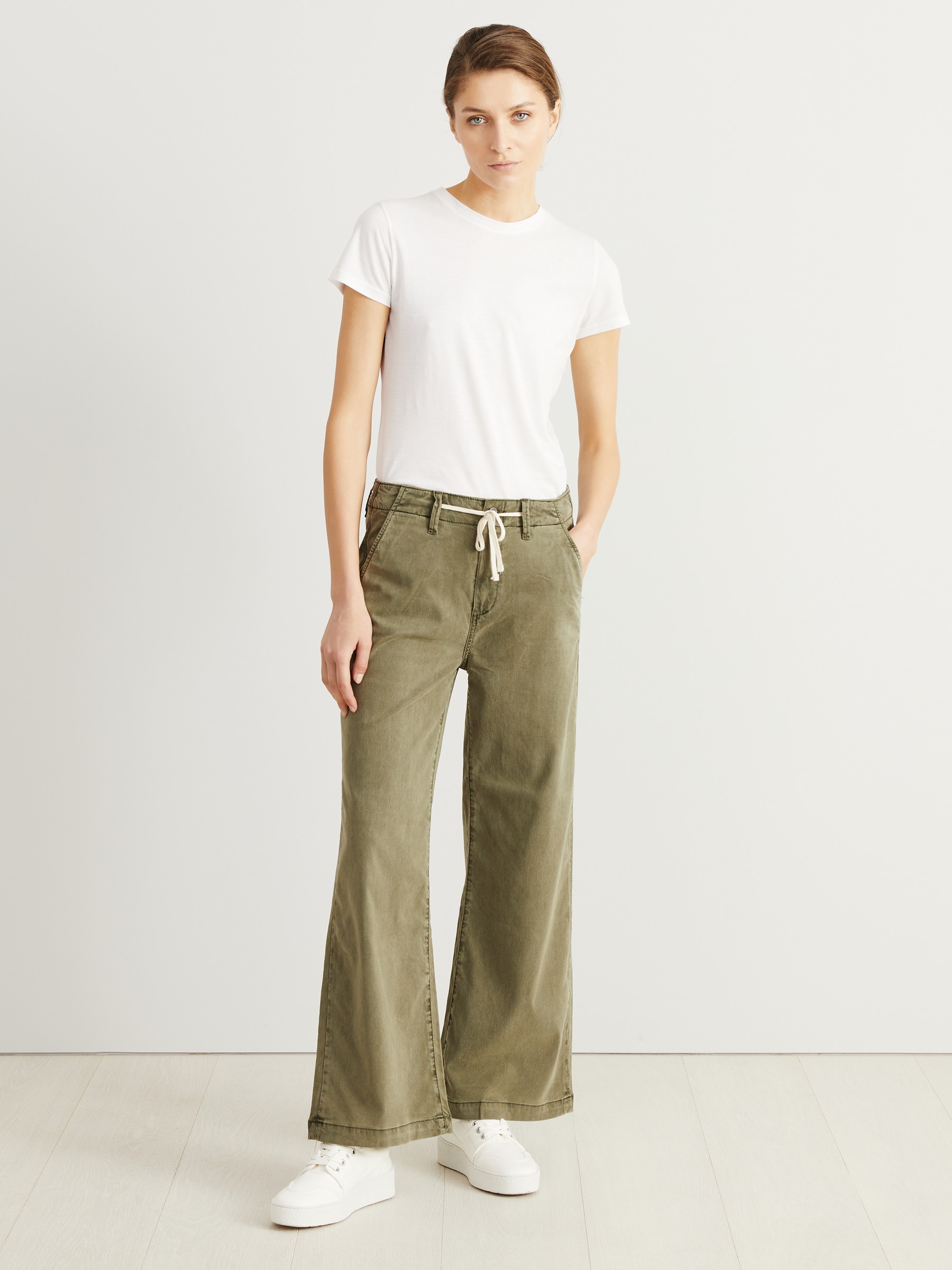 stretch khaki jeans