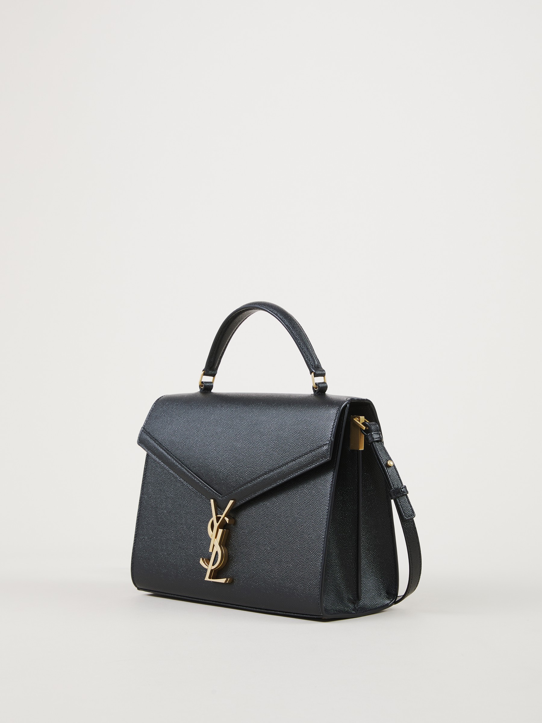 cassandra mini ysl leather top-handle bag