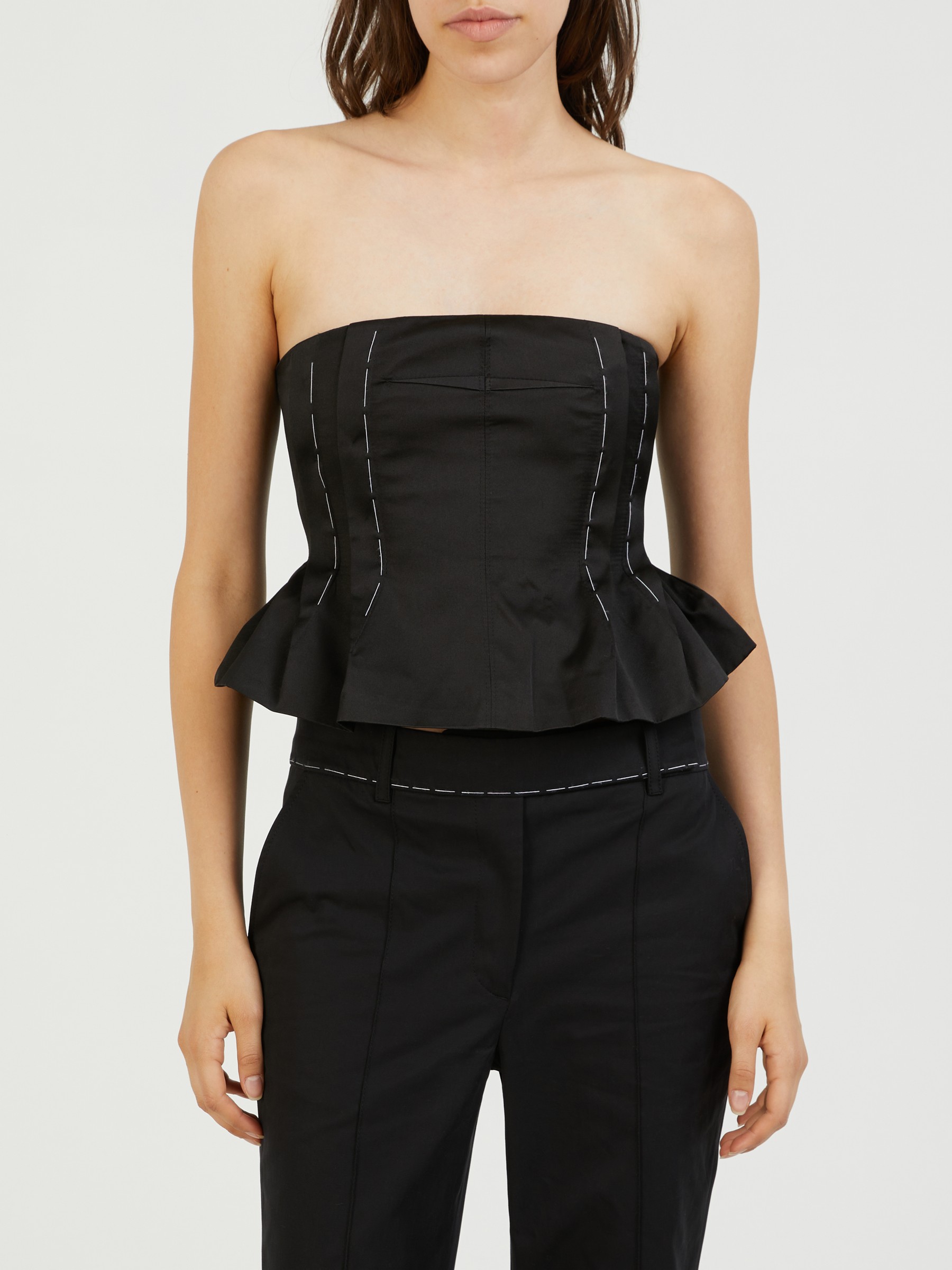 Silk best sale bustier top