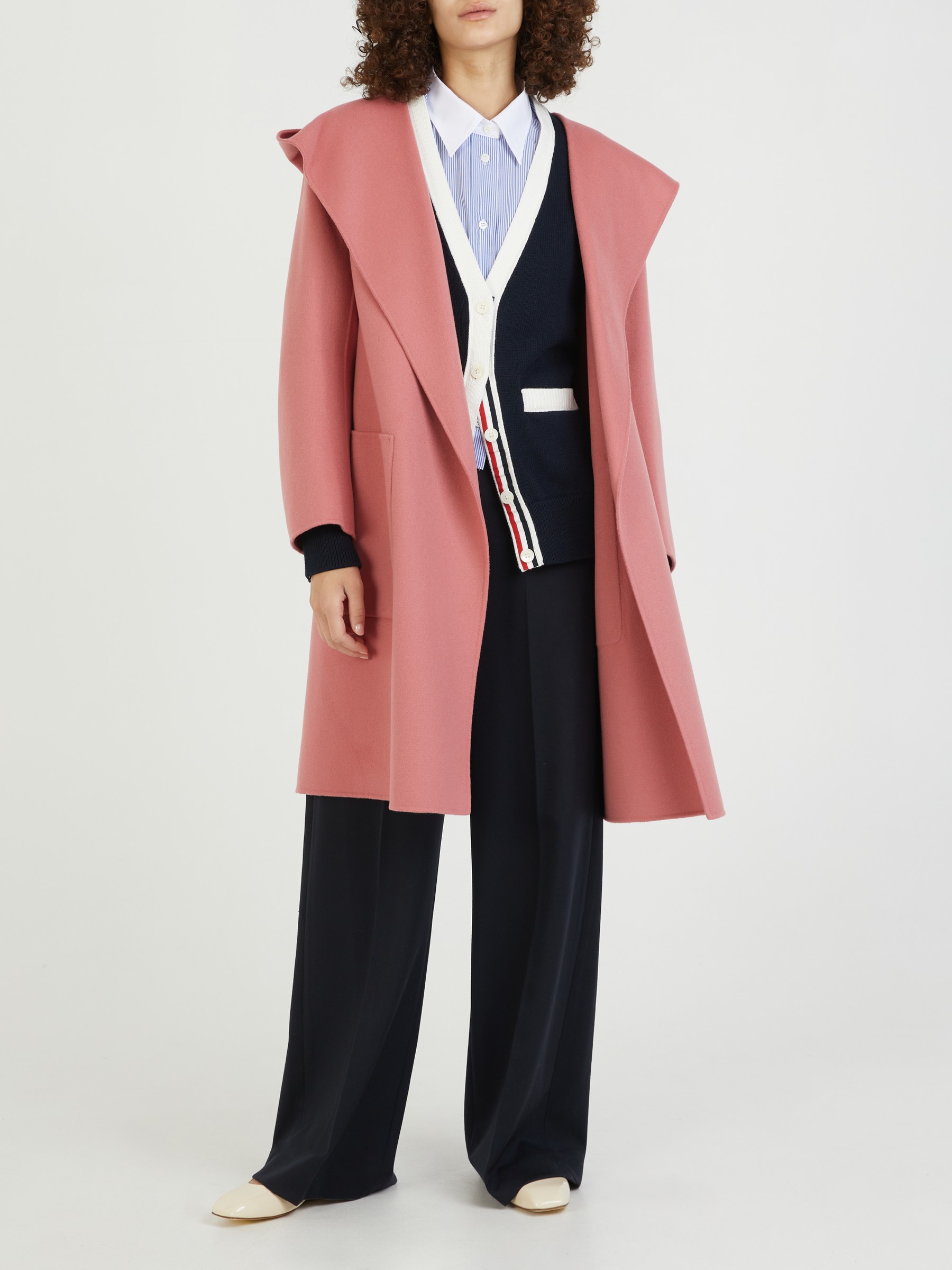 Max mara cheap pink wool coat