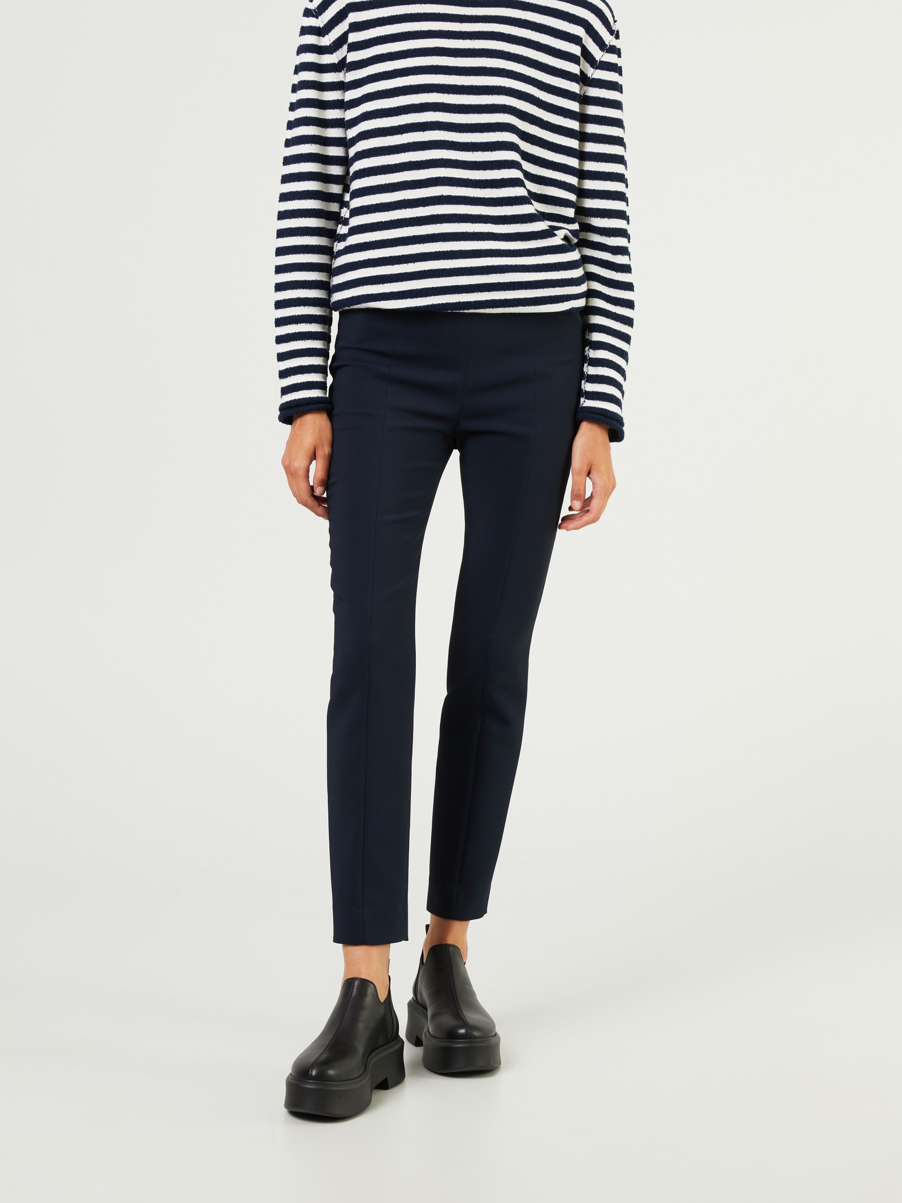 The Row Pants Sotto Navy Blue Pants