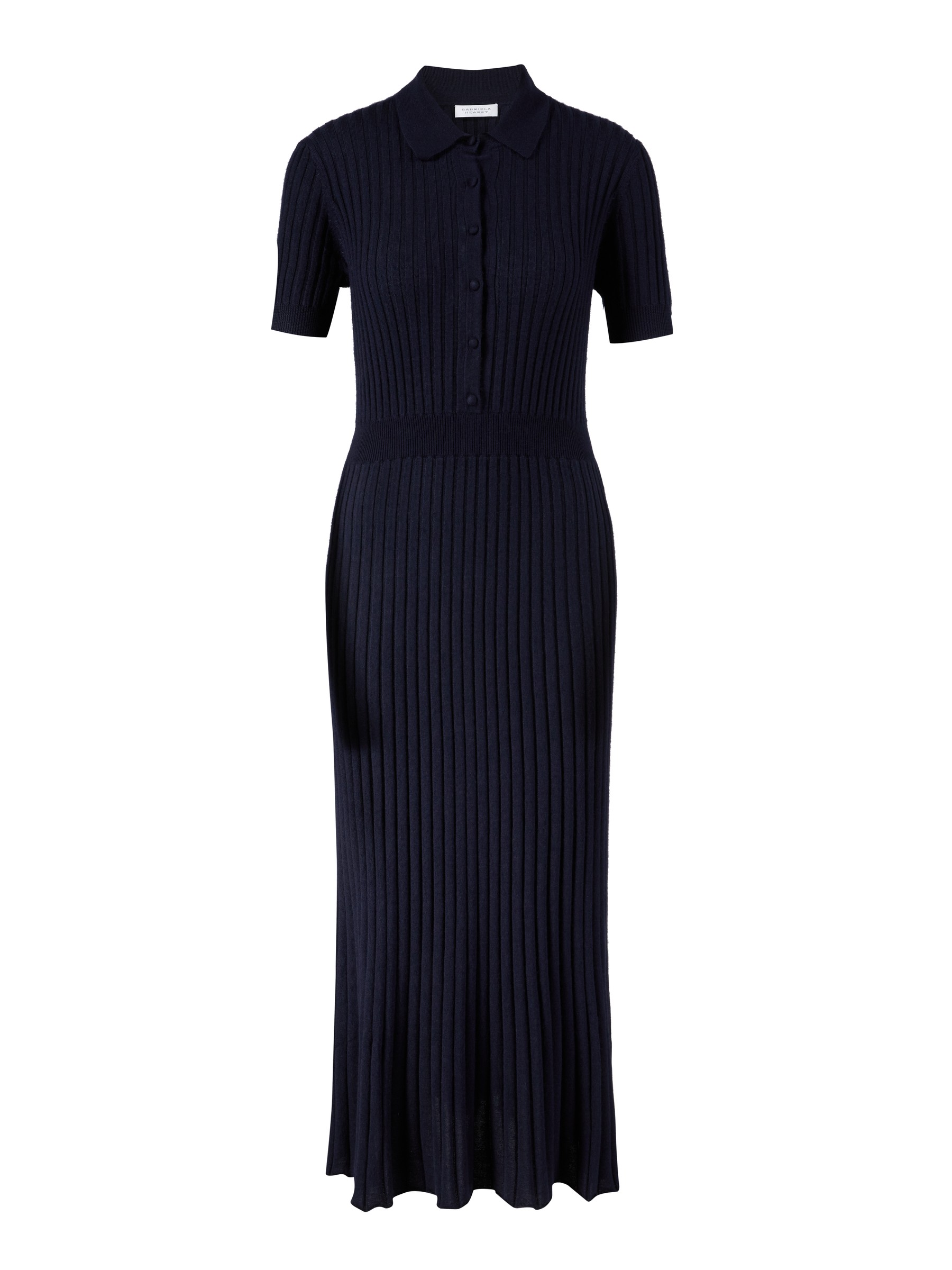 Gabriela Hearst Cashmere-silk dress 'Amor' navy blue | Cashmere ...