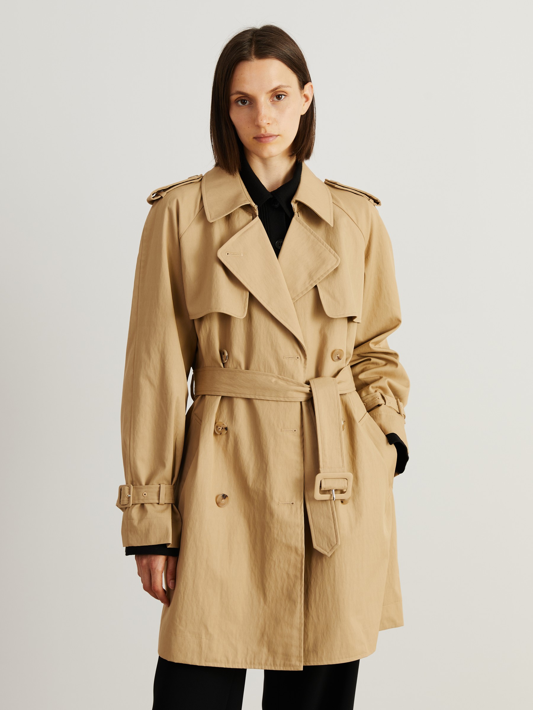 beige trench