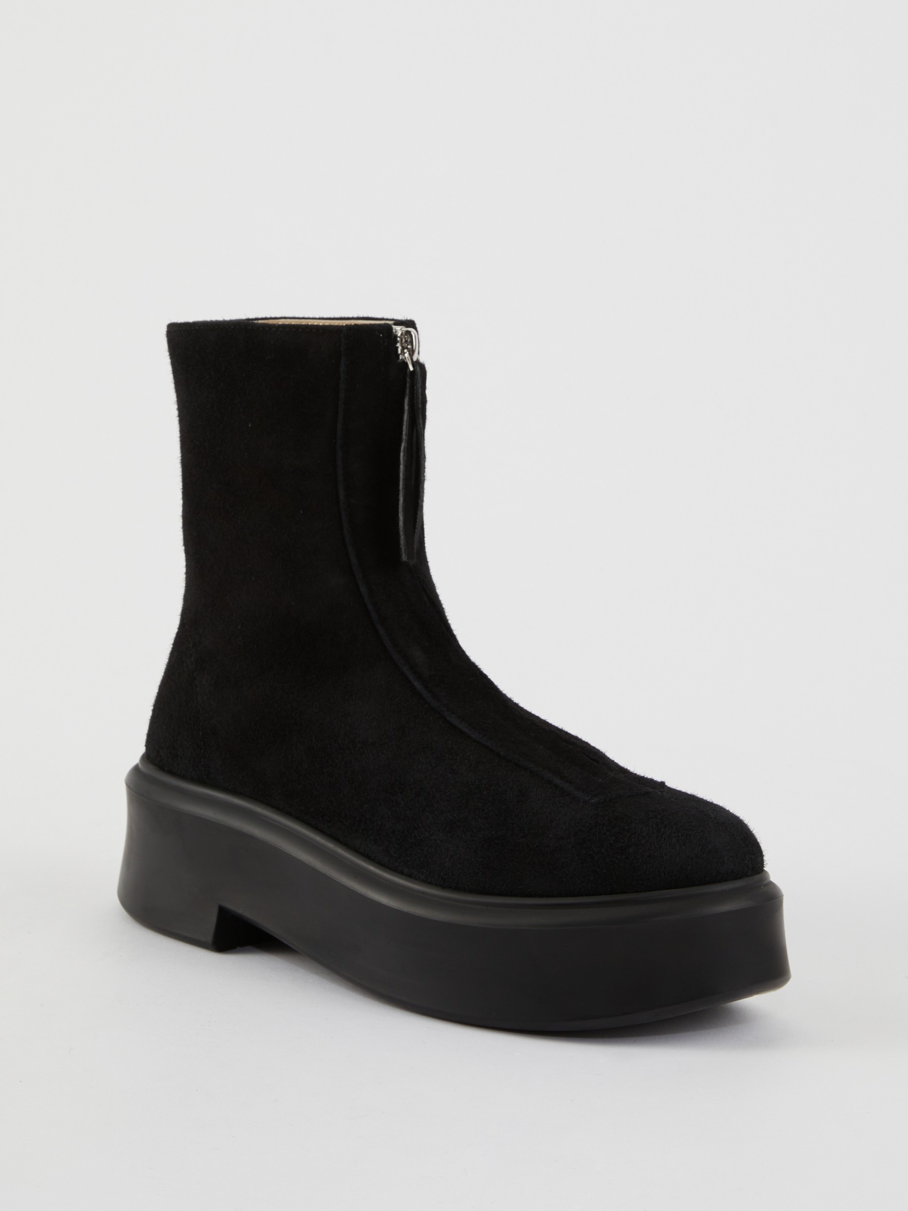 The Row Boots Zipped Boot1 Schwarz Chelsea Ankle Boots