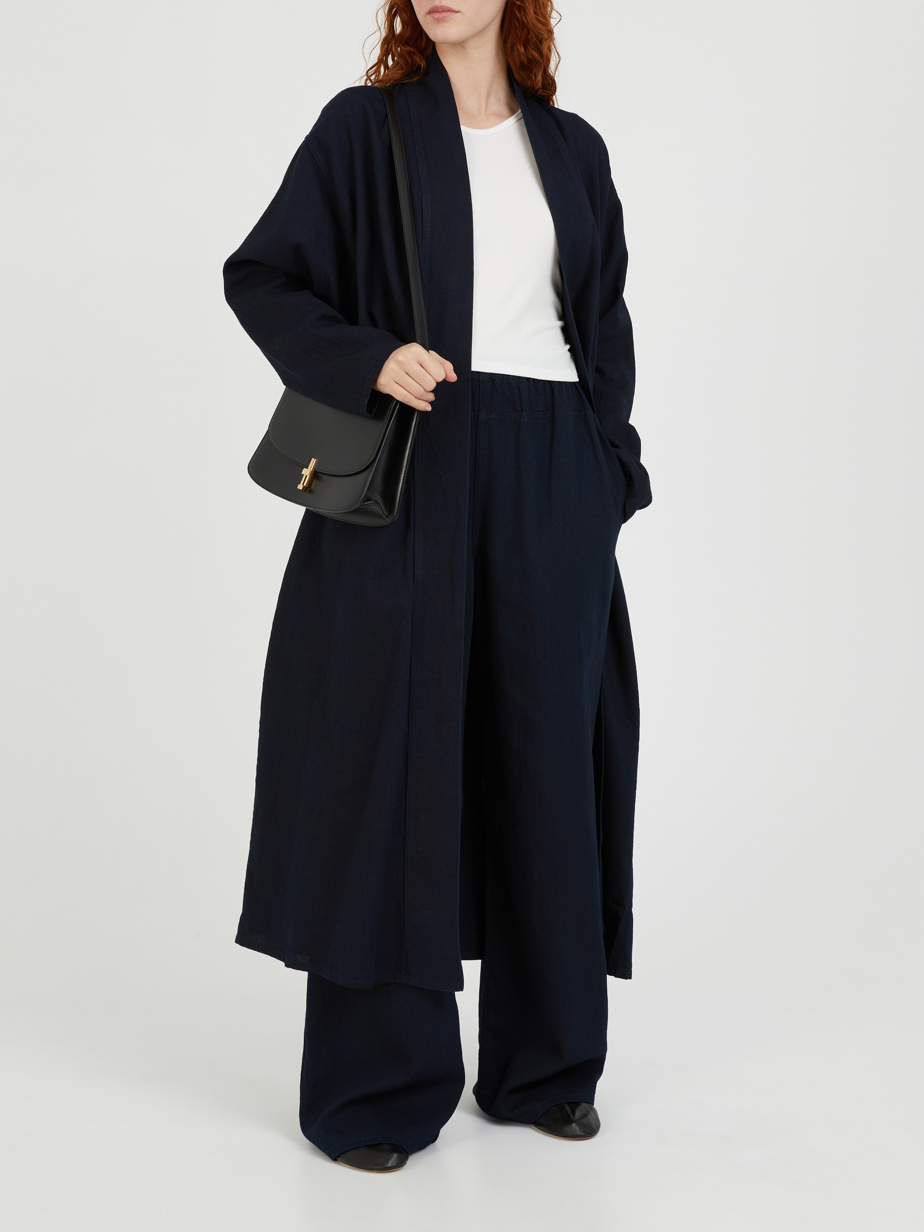 The Row Light coat Rimbaud Navy Blue Trench Coats