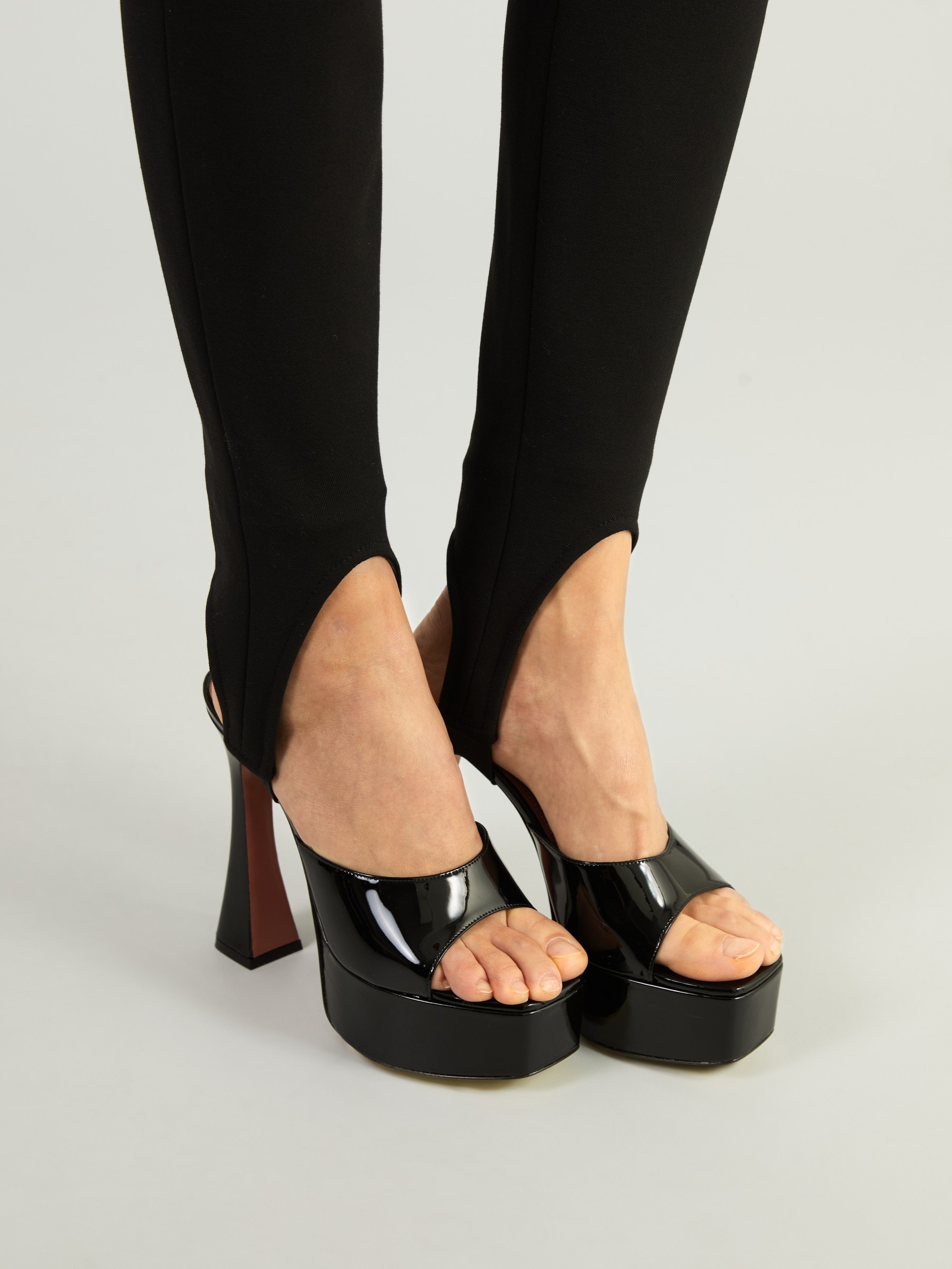 BALMAIN Leggings with bar Black