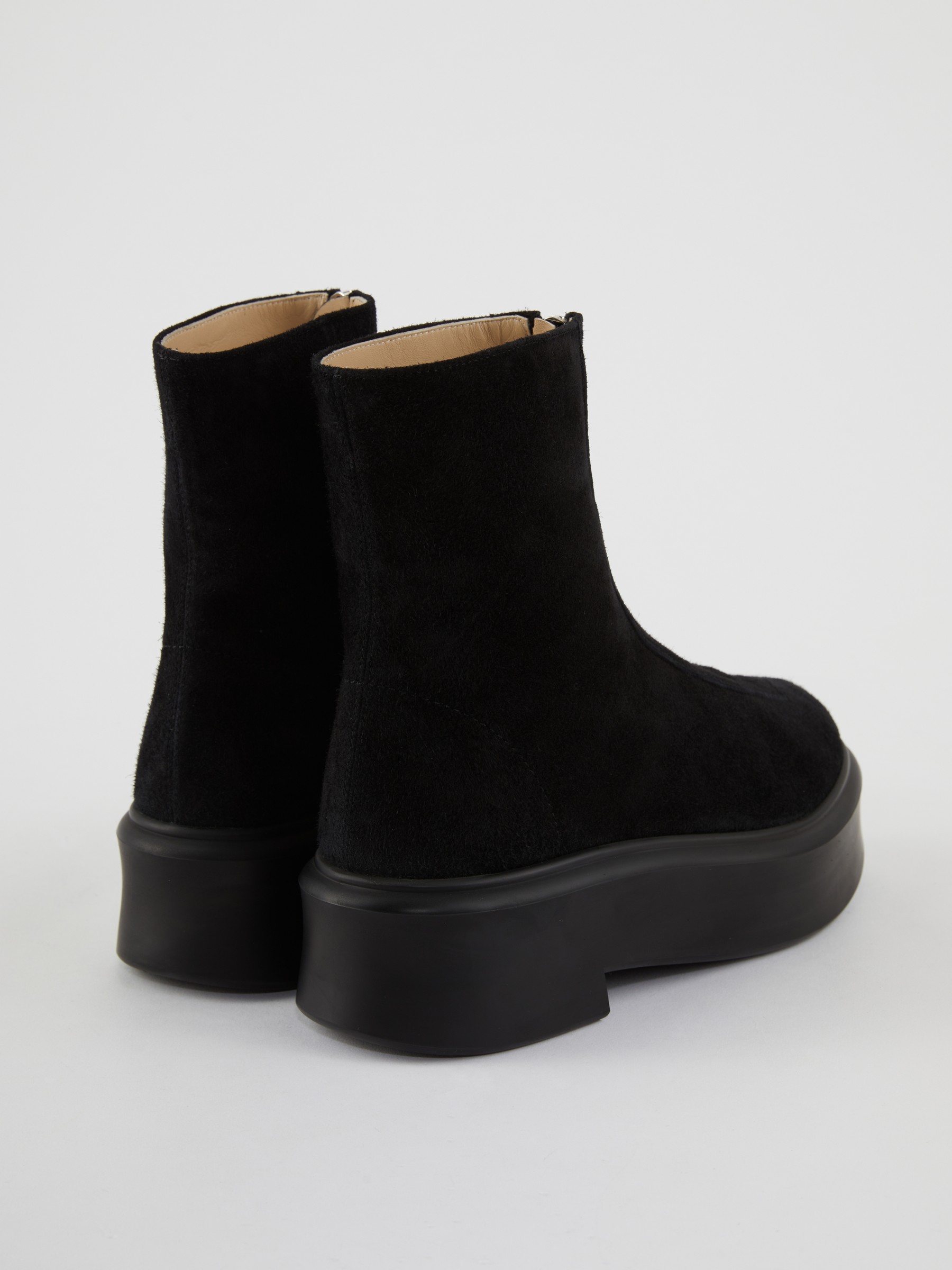 The Row Boots Zipped Boot1 Schwarz Chelsea Ankle Boots