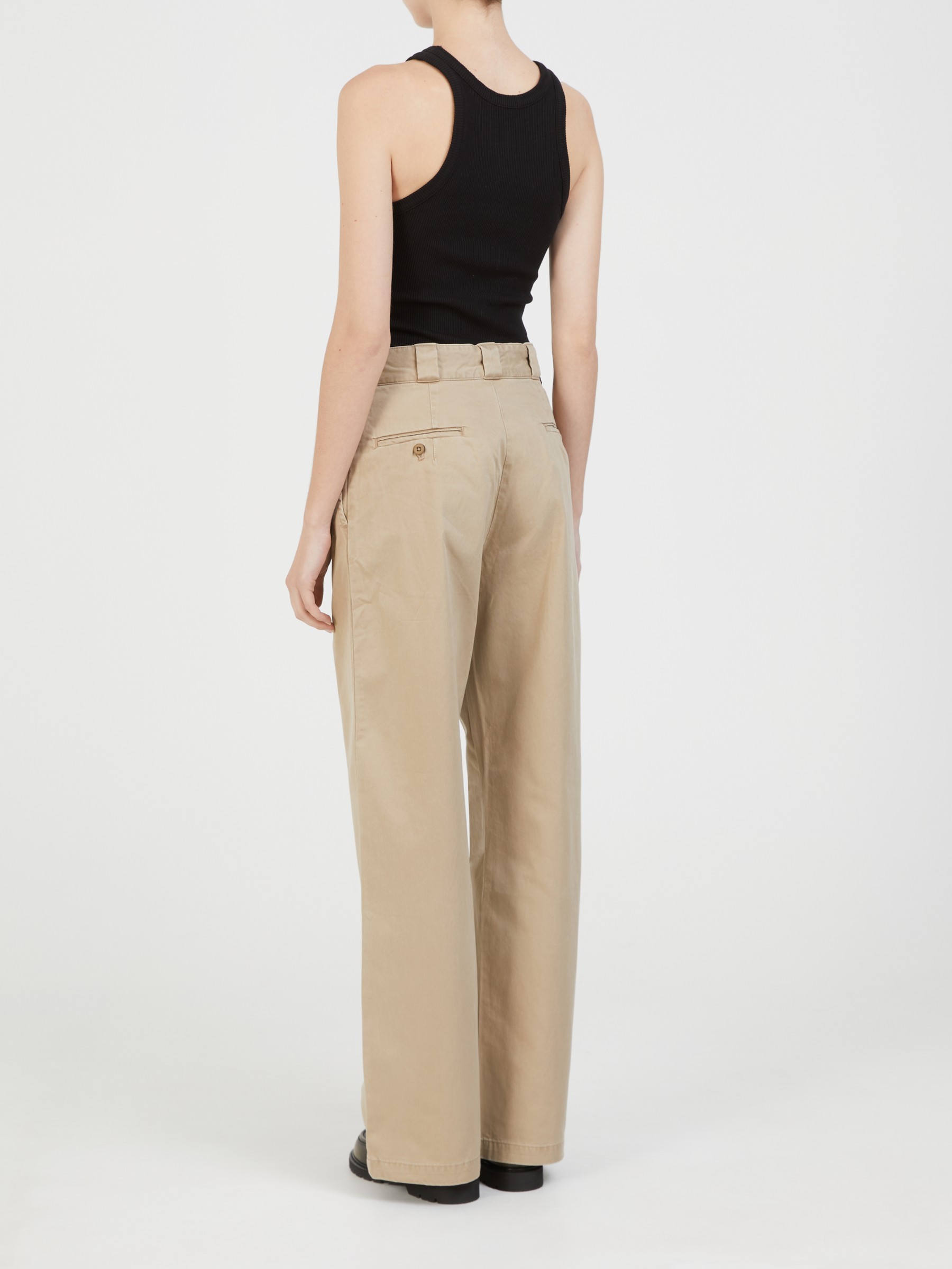 R13 Fabric pants beige R13