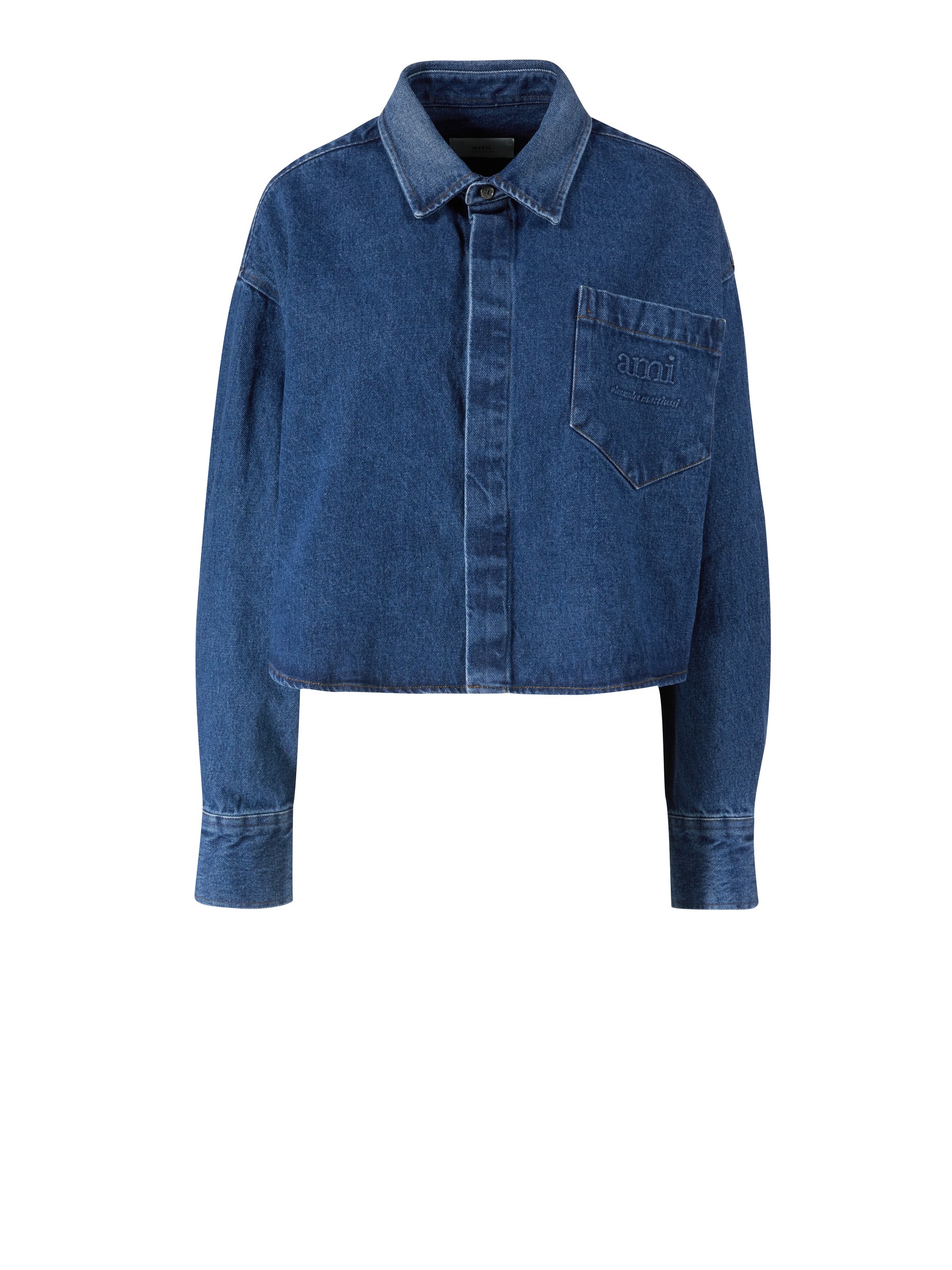 AMI PARIS Denim Shirt Blue | Denim Jackets