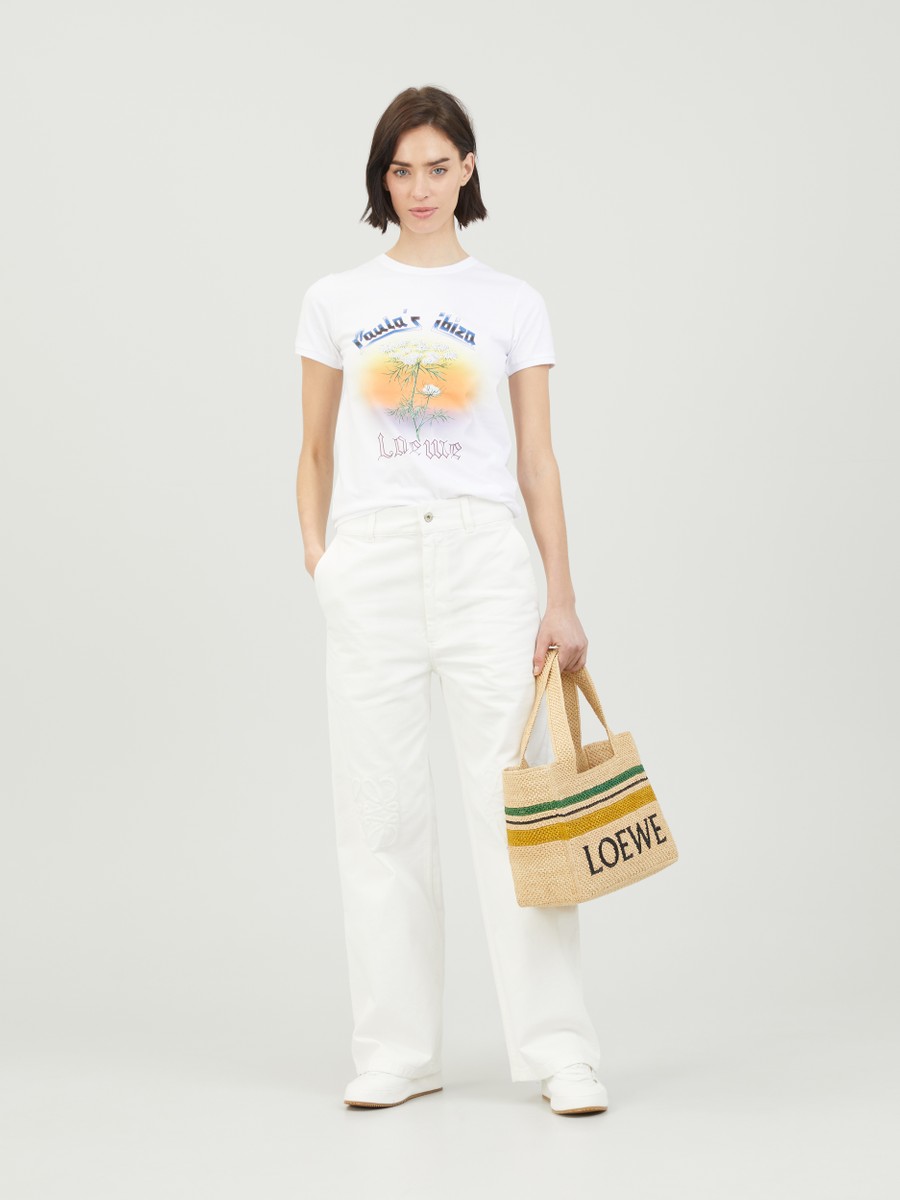 Womens LOEWE beige x Paula's Ibiza Cactus Logo T-Shirt